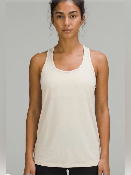 Fabletics Tops - Fabletics Essential Racerback Tank — Bone / Cream